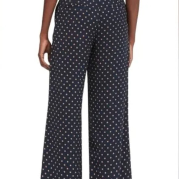 Navy-blue polka dot Banana Republic pants - Picture 2 of 5